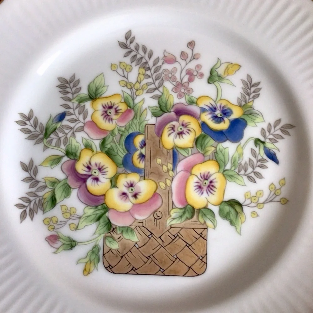 Vintage RFB for Tastesetter Golden Bouquet Plates - Set of 2